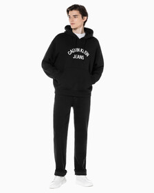 Buy 남성 블랙 90s 스트레이트핏 데님 in color WASHED BLACK LOGO LACE