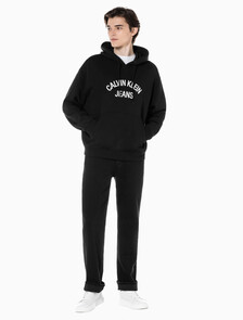Buy 남성 블랙 90s 스트레이트핏 데님 in color WASHED BLACK LOGO LACE