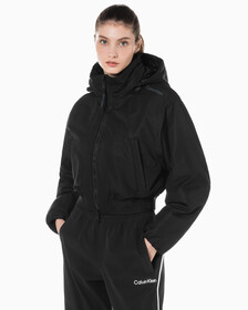 Buy 여성 크롭 패디드 재킷 in color BLACK
