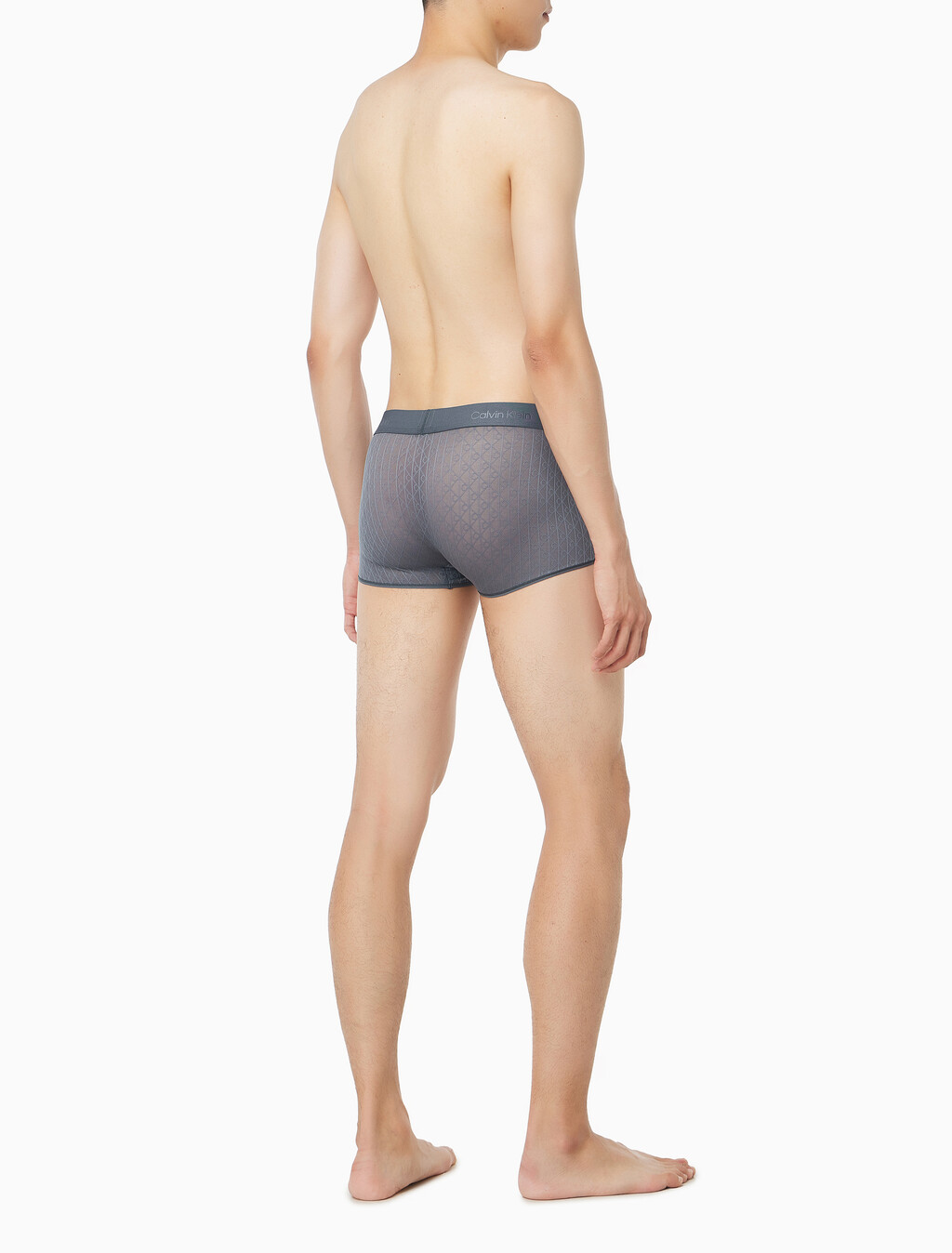 Buy 남성 스컬프트 레이스 로우 라이즈 트렁크 in color DARK GREY