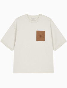 Buy 남성 오버핏 컴팩트 테리 반팔 티셔츠 in color SILVER BIRCH