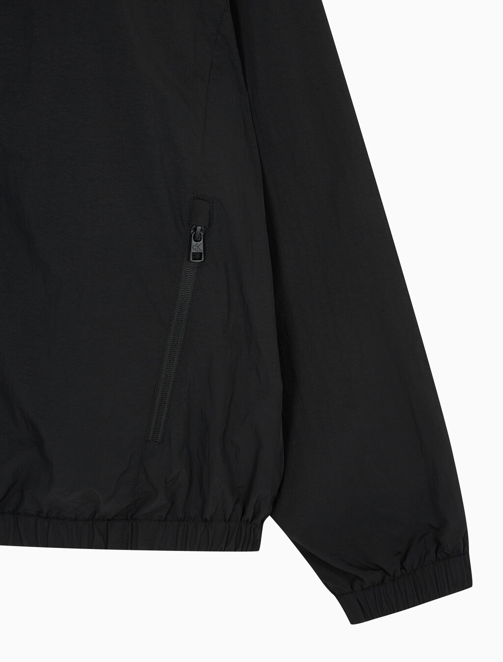 Buy 남성 에센셜 스탠드 카라 집업 자켓 in color CK BLACK