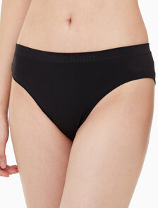 Buy 여성 퓨전 플랙스 하이라이즈 비키니 팬티 in color BLACK