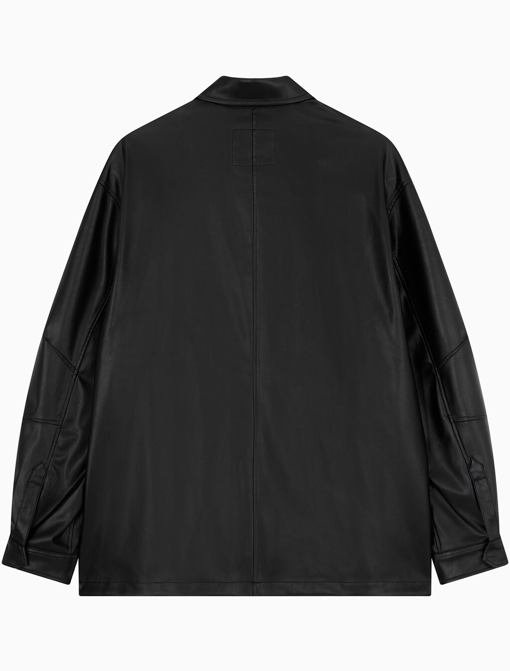 Buy 남성 릴렉스핏 매트 레더 셔츠 자켓 in color CK BLACK