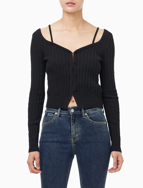 여성 L/S 스트랩 가디건