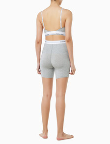 Buy 여성 아이콘 코튼 모달 백리스 브라렛 in color GREY HEATHER