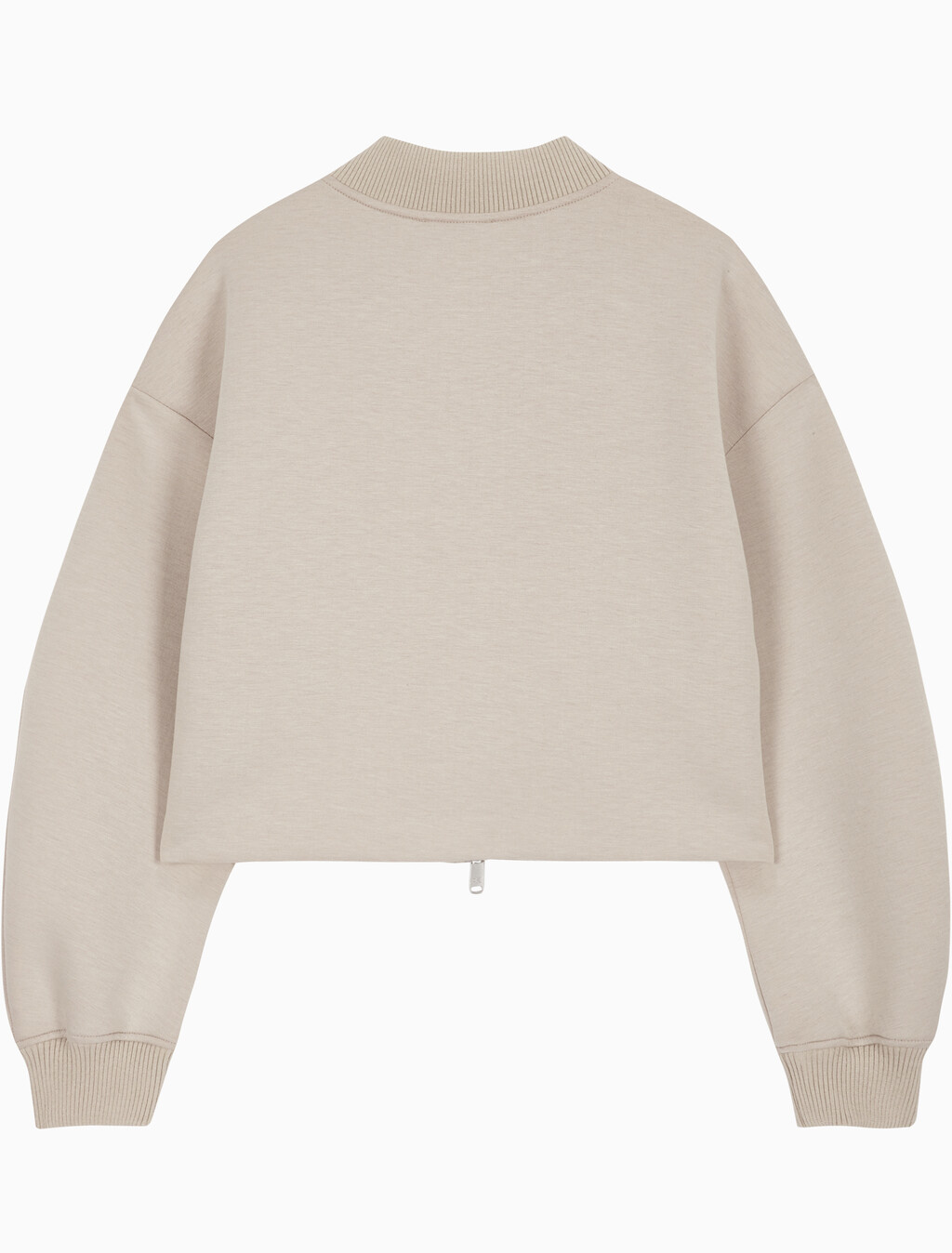 Buy 여성 오버사이즈 스쿠바 집 보머 자켓 in color FEATHER GRAY