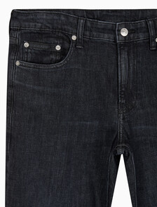 Buy 남성 바디핏 블랙 이탈리안 데님 in color WASHED BLACK LOGO LACE