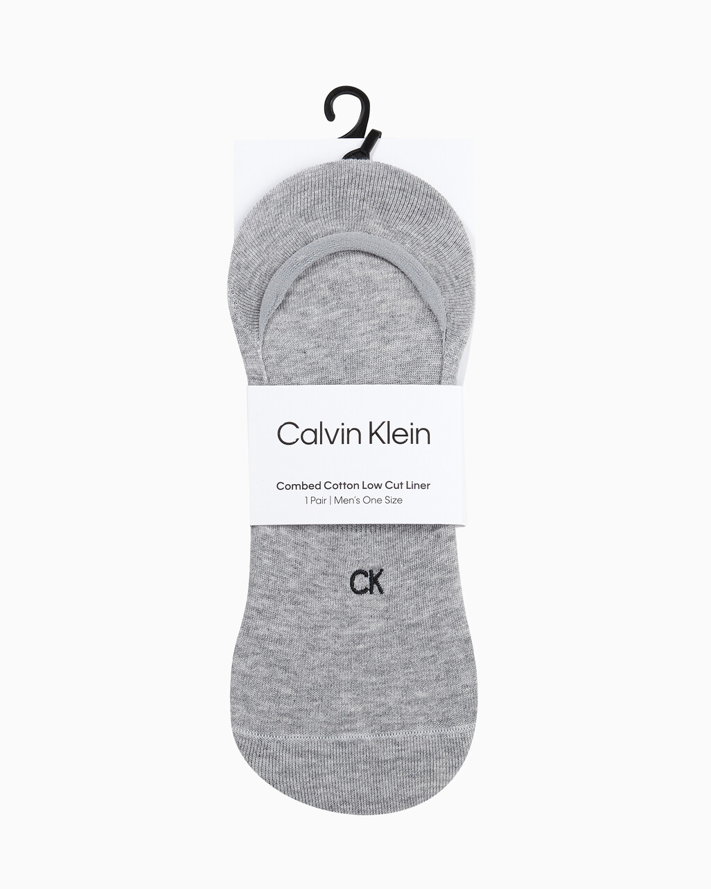 Buy 남성 콤드 코튼 로우컷 라이너 삭스 (화이트 1 PAIR) in color GREY HTR