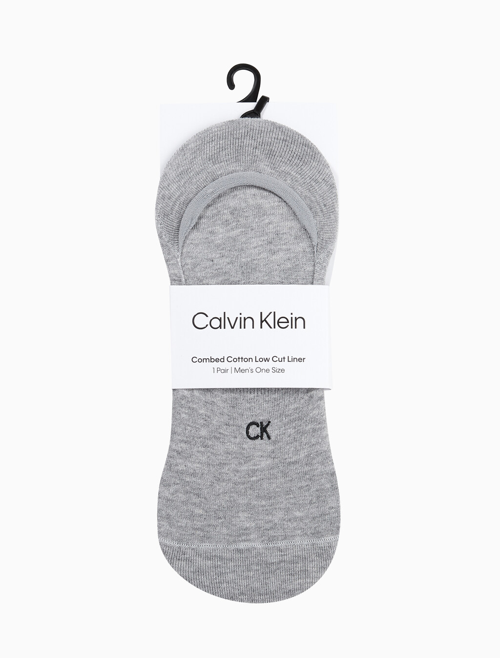 Buy 남성 콤드 코튼 로우컷 라이너 삭스 (화이트 1 PAIR) in color GREY HTR