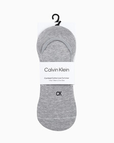Buy 남성 콤드 코튼 로우컷 라이너 삭스 (화이트 1 PAIR) in color GREY HTR