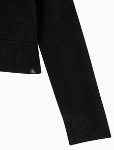 Buy 여성 플러피 얀 스웨터 가디건 in color CK BLACK