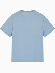 Buy 남성 레귤러핏 그래픽 워시 반팔 티셔츠 in color BLUE