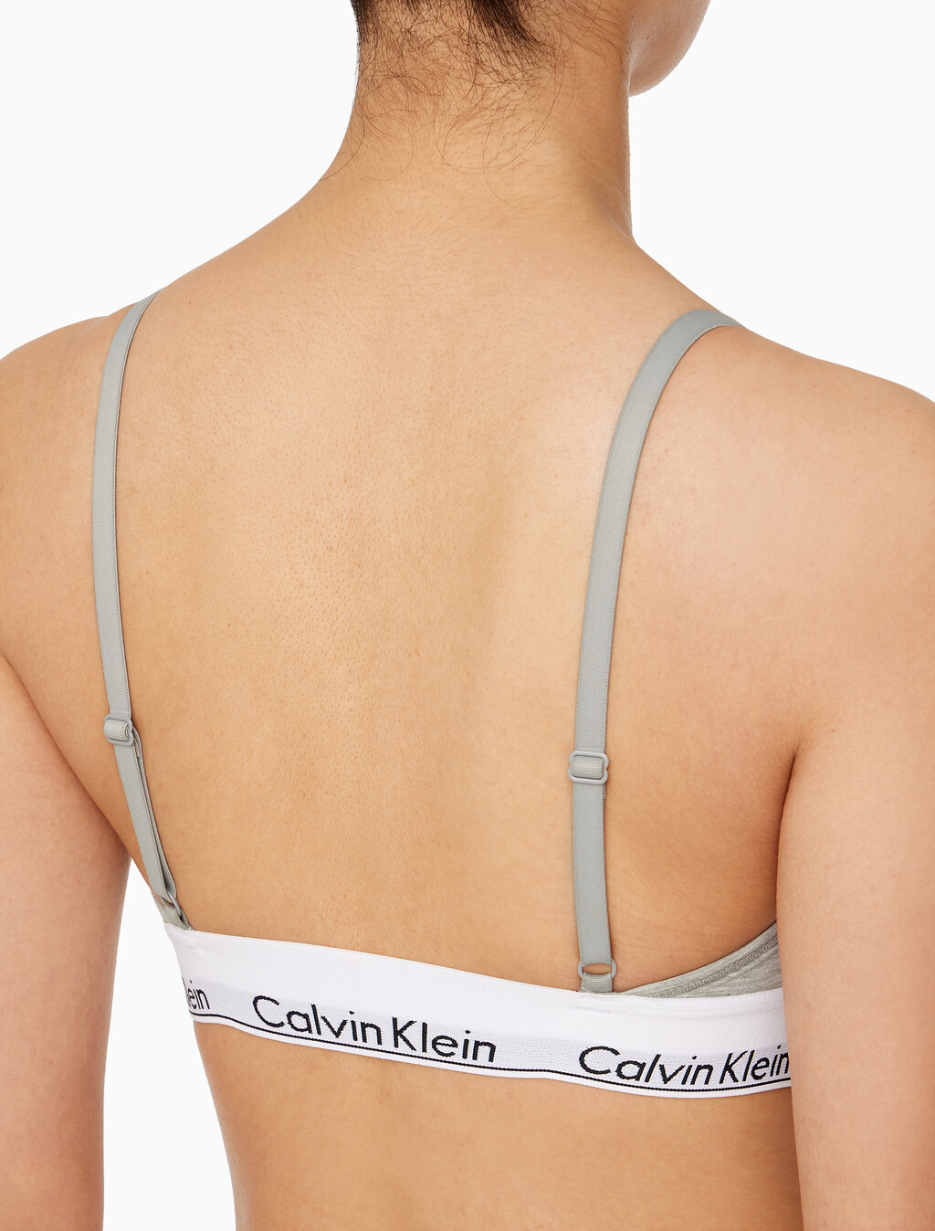 Buy 여성 모던코튼 디컨스트럭티드 AF 브라렛 in color GREY HEATHER