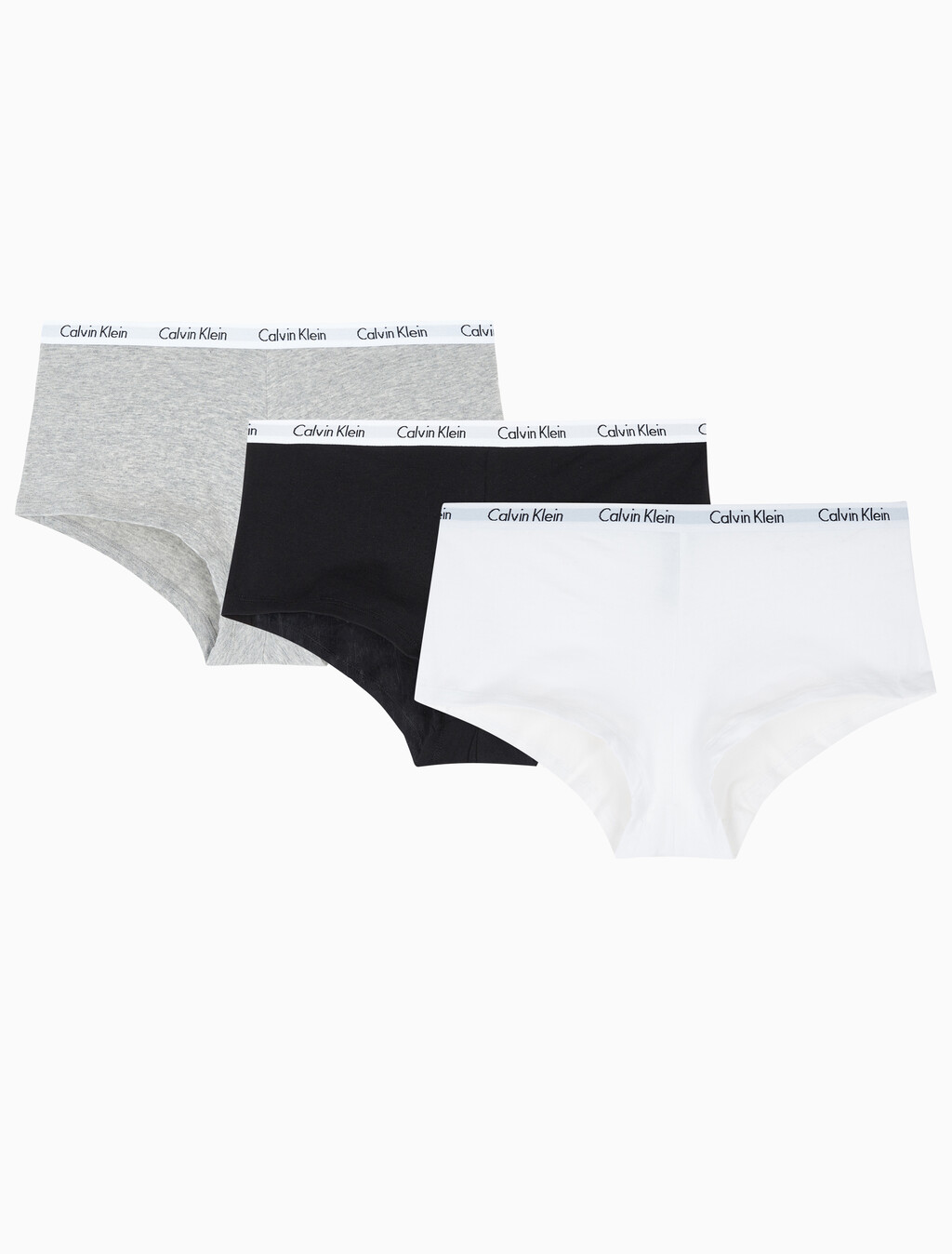 Buy 여성 캐러셀 3PK 보이쇼츠 in color BLACKGREY HEATHERWHITE