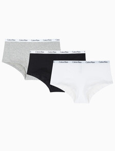 Buy 여성 캐러셀 3PK 보이쇼츠 in color BLACKGREY HEATHERWHITE