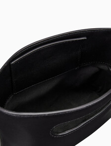 Buy 여성 CKJ 엘리멘털 스몰 컷아웃 토트백 in color BLACK BEAUTY