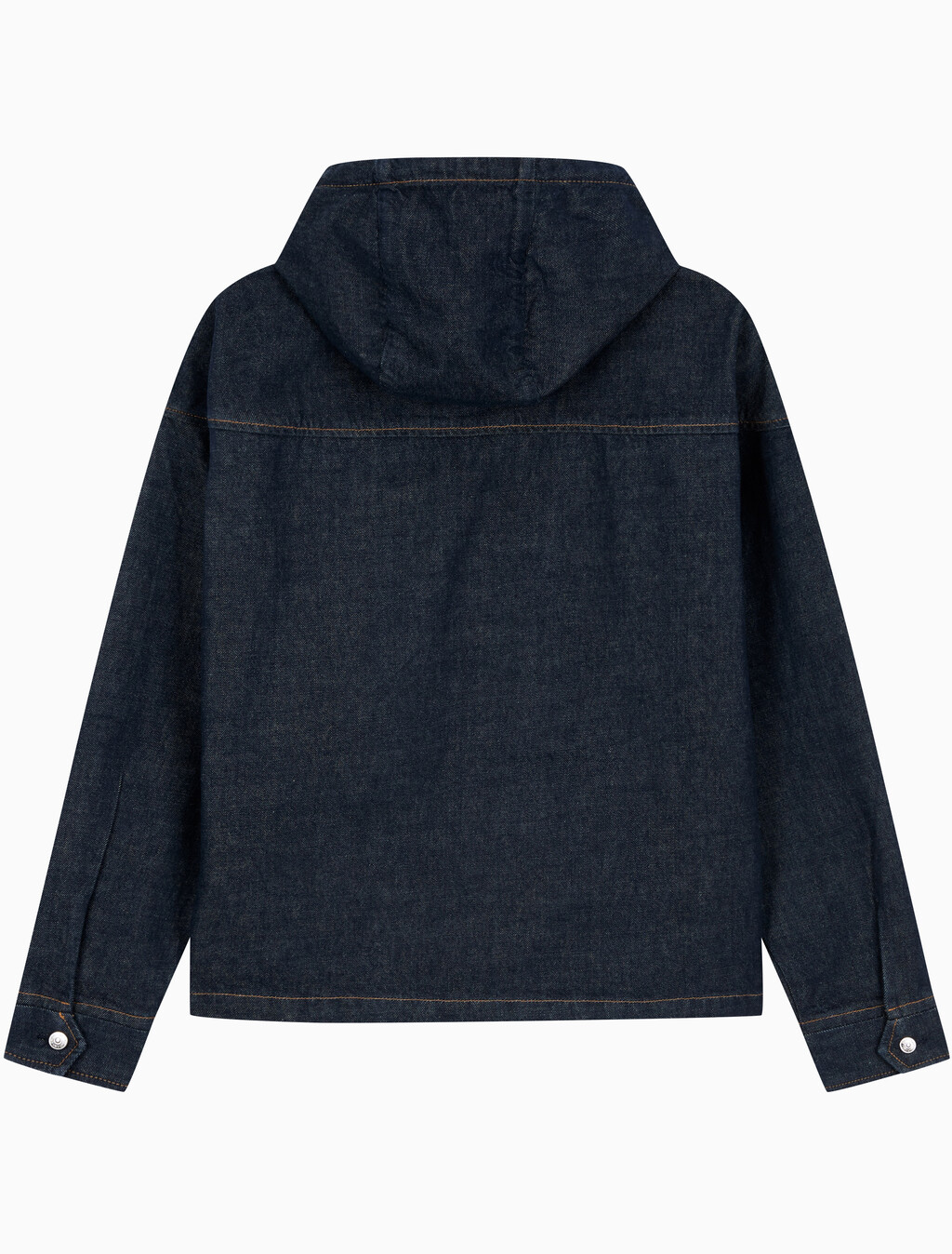 Buy 남성 린스 데님 집업 후디 자켓 in color Dark Blue