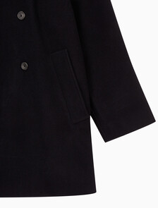 Buy 남성 롱슬리브 더블 버튼 피코트 in color BLACK BEAUTY