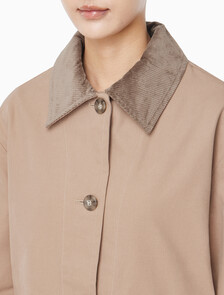 Buy 여성 코튼 맥코트 in color CAMEL