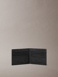 Buy 남성 포일 엠보스 빌 폴드 지갑 in color BLACK
