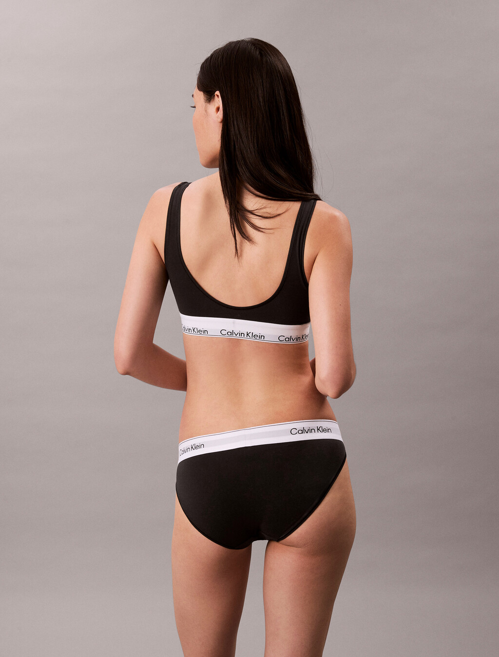 Buy 여성 아이콘 코튼 모달 AF 비키니 in color BLACK