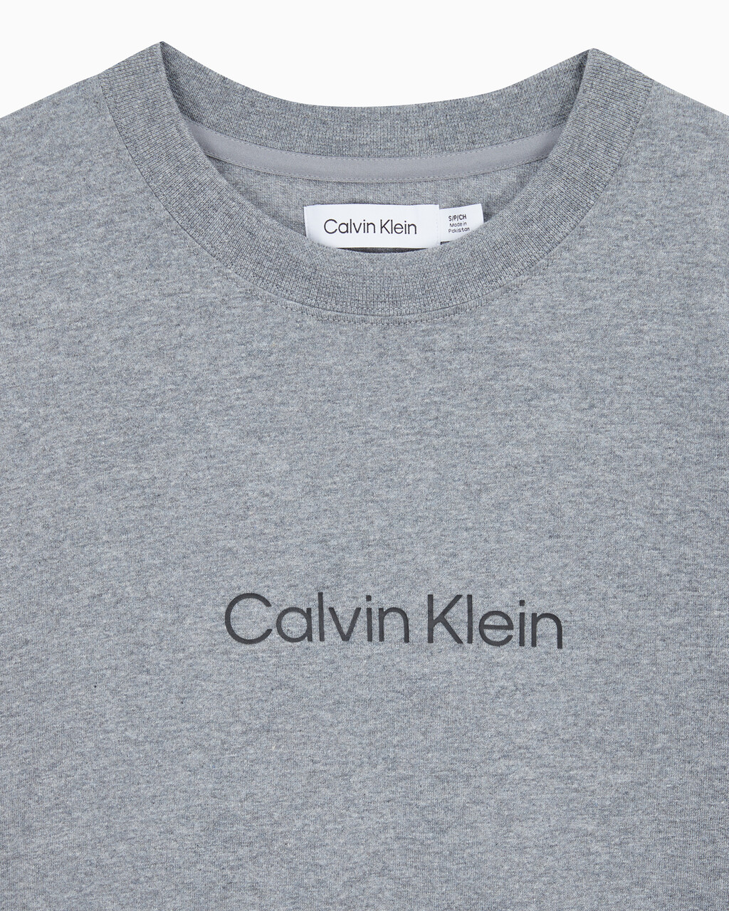 Buy 여성 릴렉스드 스탠다드로고 크루넥 반팔 티셔츠 in color MEDIUM GREY HEATHER