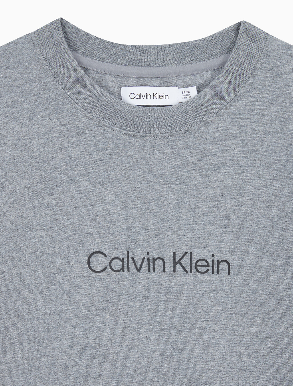 Buy 여성 릴렉스드 스탠다드로고 크루넥 반팔 티셔츠  in color MEDIUM GREY HEATHER