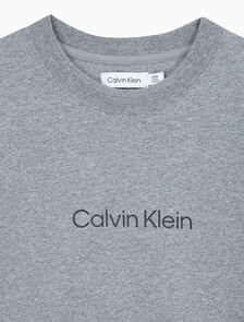 Buy 여성 릴렉스드 스탠다드로고 크루넥 반팔 티셔츠  in color MEDIUM GREY HEATHER