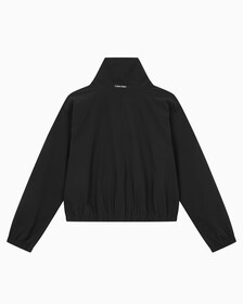 Buy 여성 리플렉티브 로고 레귤러 핏 윈드브레이커 in color BLACK