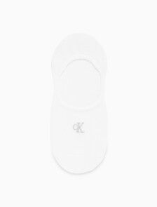 Buy 여성 콤드 코튼 로우컷 라이너 삭스 (블랙 1 PAIR) in color WHITE