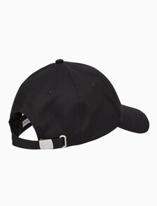 Buy 남녀공용 CKJ 모노그램 엠브로이더리 캡 in color BLACK