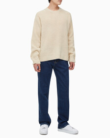 Buy 남성 롱슬리브 크루넥 스웨터 in color BEIGE