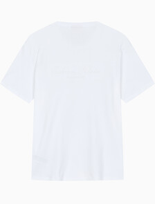 Buy 남성 슬림핏 리퀴드 인터록 클래식 그래픽 티 in color BRIGHT WHITE