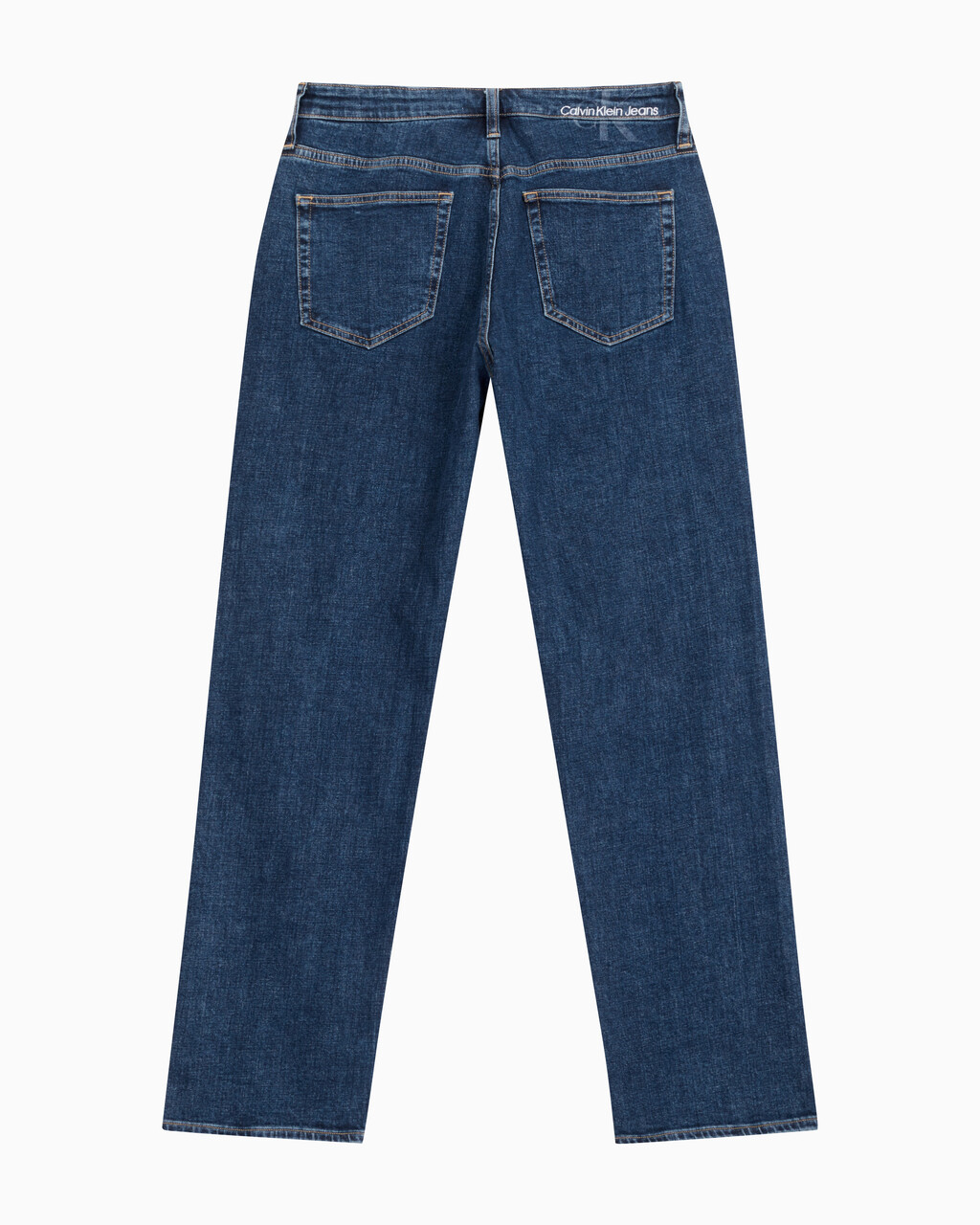 Buy 남성 90's 스트레이트핏 기모 미드블루 데님 in color MID BLUE BACK EMBRO
