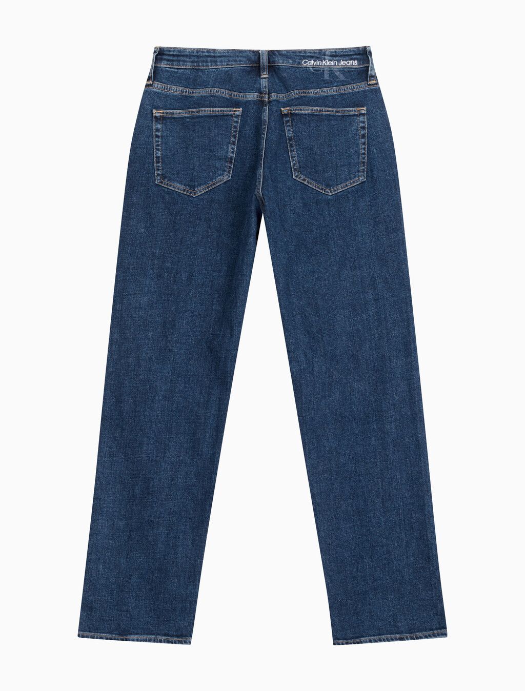 Buy 남성 90's 스트레이트핏 기모 미드블루 데님 in color MID BLUE BACK EMBRO