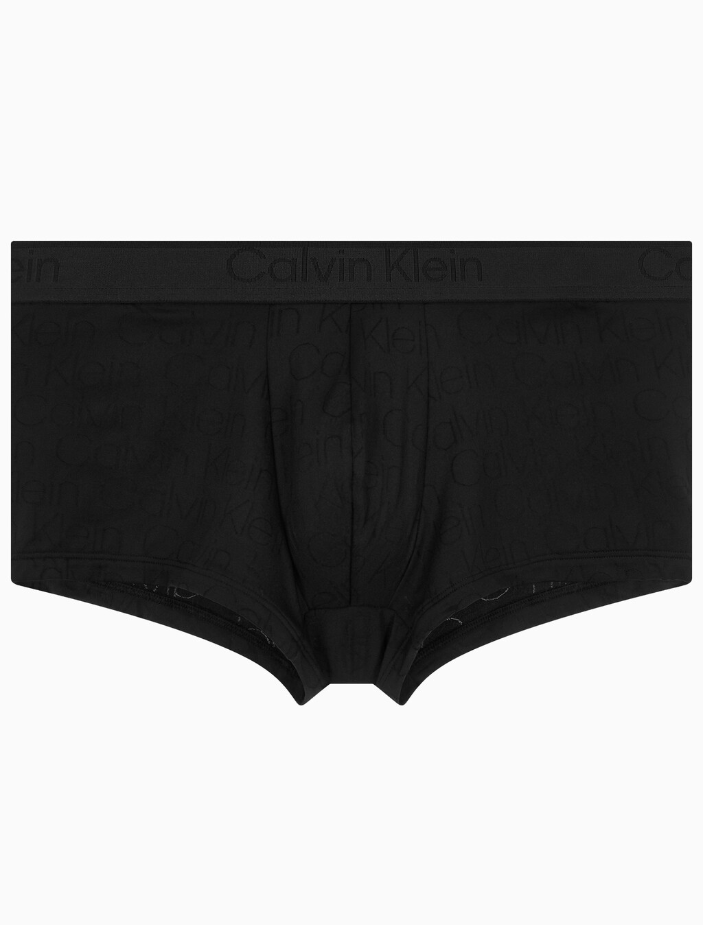 Buy 남성 CK 블랙 로고 자카드 로우 라이즈 드로즈 in color BLACK