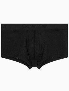 Buy 남성 CK 블랙 로고 자카드 로우 라이즈 드로즈 in color BLACK