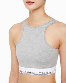 Buy 여성 모던코튼 AF 라이틀리 라인드 브라렛 in color GREY HEATHER