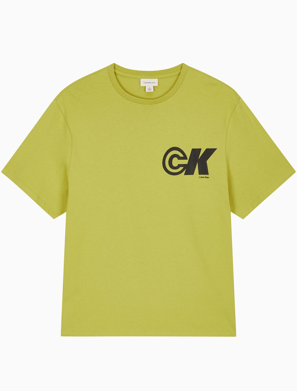 Buy 남성 이지핏 CK 스포츠 로고 그래픽 반팔 티셔츠 in color SPANISH LIME 
