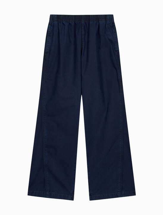 여성 데님 나일론 패러슈트 팬츠