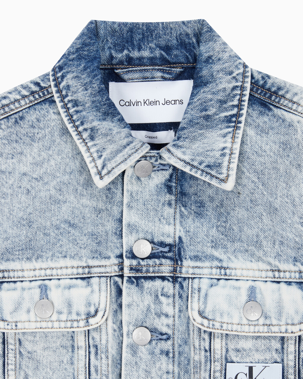 Buy 여성 익스트림 90's 크롭 데님 재킷 in color 028A CHALKY BLU