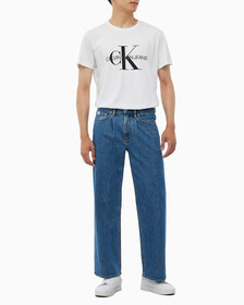 Buy 남성 90's 루즈핏 미드블루 데님 in color MID BLUE BACK EMBRO