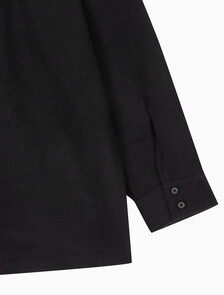 Buy 남성 롱슬리브 울 셔츠 자켓 in color BLACK BEAUTY