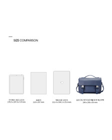 Buy 남성 CKJ 마이크로 페블 포켓 메신저백 in color DARK BLUE