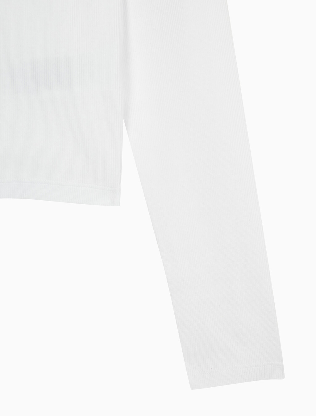 Buy 여성 L/S 모노그램 베이비 티셔츠 in color BRILLIANT WHITE