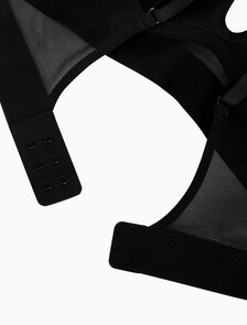 Buy 여성 인비져블 NSE 메쉬 AF 푸쉬업 플런지 in color BLACK