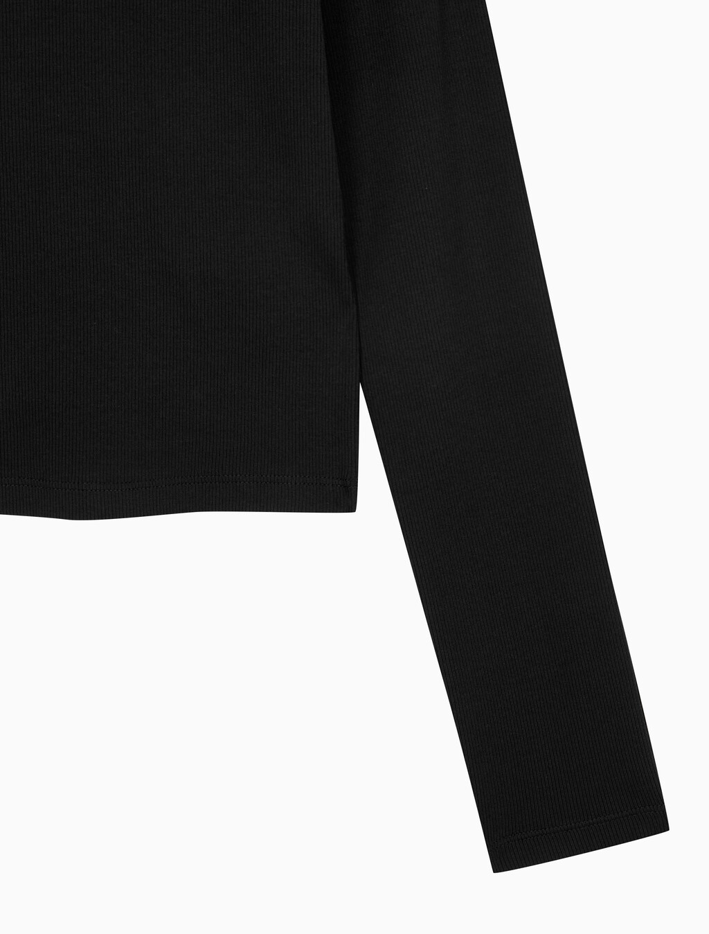 Buy 여성 L/S 모노그램 베이비 티셔츠 in color BLACK