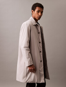 Buy 남성 롱슬리브 테크 폴리 카 코트 in color FLINT GRAY