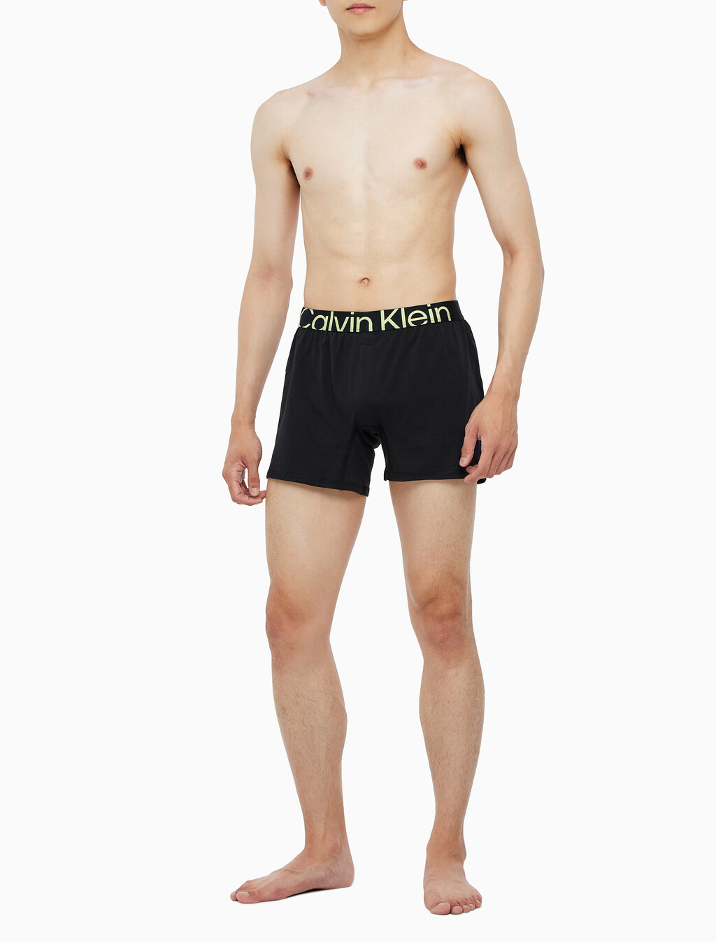 Buy 남성 퓨쳐쉬프트 코튼 니트 박서 in color BLACK